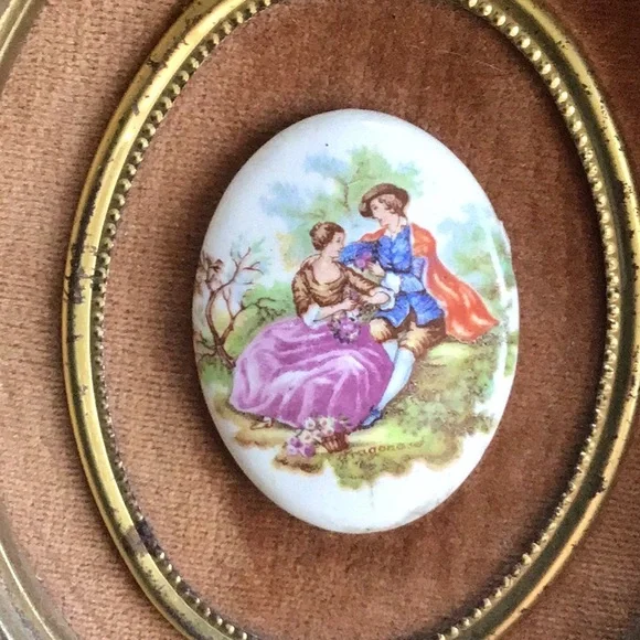 Set of 3 wall decor vintage Limoges - Picture 5 of 7